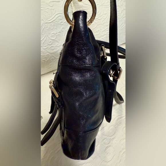 Gently Used Michael Kors Black Leather Handbag - Picture 5 of 9